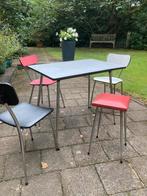 Vintage keuken stoelen formica, Huis en Inrichting, Ophalen, Gebruikt, Twee