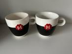 2 mokken Douwe Egberts, Ophalen of Verzenden, Zo goed als nieuw, Overige stijlen, Kop(pen) en/of Schotel(s)