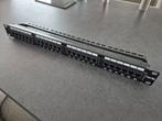 Patchpaneel cat 6a 24 porten 19 inch, Computers en Software, Serverkasten, Ophalen, Gebruikt, Plaatstaal
