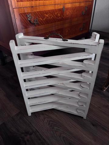 Brocante Vlaaienrek - Massief Hout beschikbaar voor biedingen