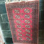 Oosters vloer kleed met helder rode kleur strak patroon, Gebruikt, 50 tot 100 cm, Rood, Rechthoekig