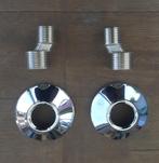 Set S-Koppelingen met Roset, Doe-het-zelf en Verbouw, Sanitair, Ophalen, Nieuw, Rvs, Kraan