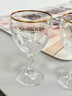 2x Grimbergen Bierglas 33CL bierglazen goud accenten relief, Verzamelen, Biermerken, Ophalen of Verzenden, Zo goed als nieuw, Glas of Glazen