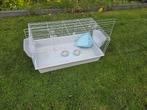 Konijnenhok binnen en transportbox, Dieren en Toebehoren, Knaagdieren en Konijnen | Hokken en Kooien, Kooi, Gebruikt, Cavia, 75 tot 110 cm