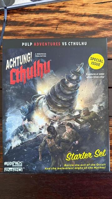 Achtung! Cthulhu 2D20 rpg core book en starter set beschikbaar voor biedingen