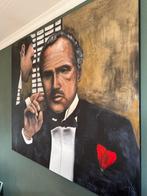 Groot handgeschilderd schilderij The Godfather 160 x 140 cm, Antiek en Kunst, Kunst | Schilderijen | Modern, Ophalen