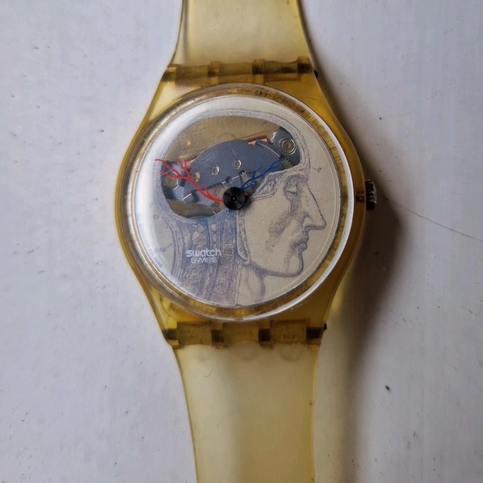 Swatch Artist Limited Edition "TICKING BRAIN" Jo Whaley., Ophalen of Verzenden, Overige materialen, Overige merken, 1960 of later