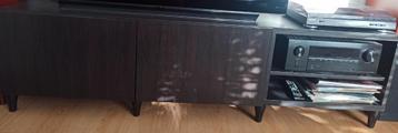 Besta tv meubel Ikea zwart 180cm