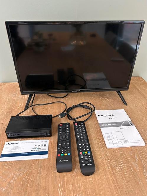 Salora 24” HD LED tv met Strong HD receiver, Audio, Tv en Foto, Televisies, Zo goed als nieuw, Overige merken, 50 Hz, Ophalen of Verzenden