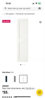 Witte deur voor PAX kasten IKEA, Doe-het-zelf en Verbouw, Gebruikt, 80 tot 100 cm, Binnendeur, Ophalen of Verzenden
