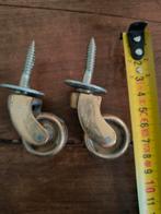 2 antieke zwenkwielen, Ophalen of Verzenden