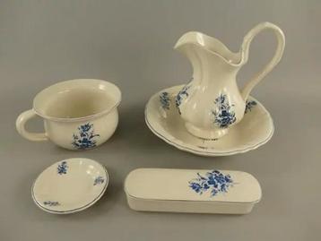 Blauw Porseleinen Lampetstel - Klassiek & Modern beschikbaar voor biedingen