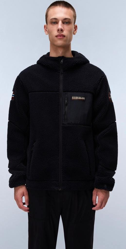 Napapijri Fleece Winter Jacket XL NIEUW & ORIGINEEL, Kleding | Heren, Jassen | Winter, Nieuw, Overige maten, Zwart, Ophalen of Verzenden