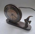 Vintage Bronzen Art Deco Klok, Antiek en Kunst, Antiek | Klokken, Ophalen of Verzenden