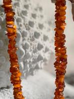 Lange antieke ketting barnsteen butterscotch en eggyolk, Ophalen of Verzenden, Overige materialen, Ketting