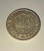 Zeer mooie 10 centim leopold 1 belgie 1861, Ophalen of Verzenden, Noord-Amerika, Losse munt