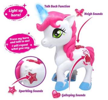 Little unicorn met geluid beschikbaar voor biedingen