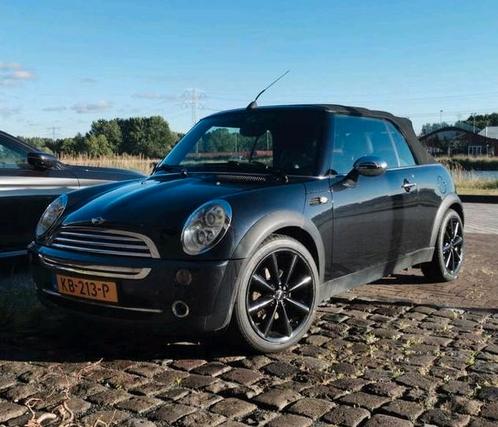 UNIEK!! Mini 1.6 Cooper Chilli Cabrio 2006 Zwart Youngtimer, Auto's, Mini, Particulier, Airconditioning, Stoelverwarming, Benzine