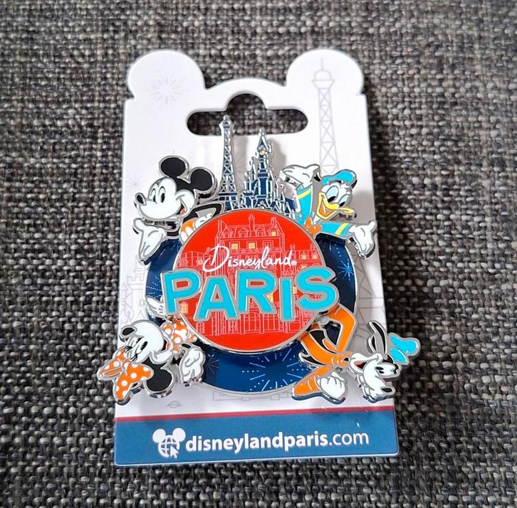 Mickey Mouse & Friends spinner pin - Disneyland Parijs nieuw, Verzamelen, Speldjes, Pins en Buttons, Nieuw, Speldje of Pin, Ophalen of Verzenden