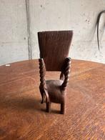 Uniek handgesneden houten olifant bakje – decoratief, Ophalen of Verzenden