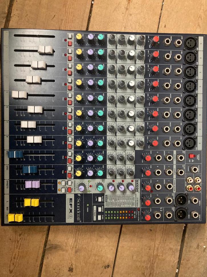 soundcraft EFX8 defect, Muziek en Instrumenten, Mengpanelen, Gebruikt, 5 tot 10 kanalen, Microfooningang, Ophalen