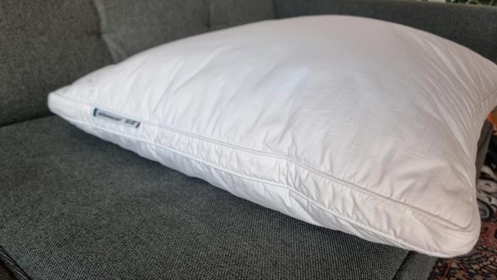 Hoofdkussen, Huis en Inrichting, Slaapkamer | Beddengoed, Gebruikt, Kussen, Eenpersoons, Wit, Ophalen of Verzenden