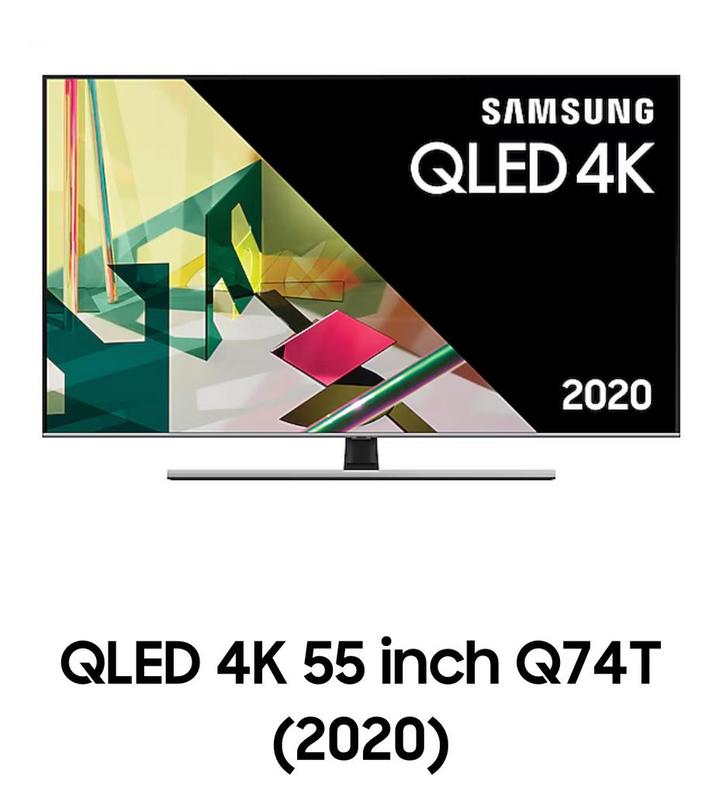 Samsung QLED 4K 55" Q74T - Perfecte Staat!, Audio, Tv en Foto, Televisies, Zo goed als nieuw, QLED, 100 cm of meer, 4k (UHD), Samsung