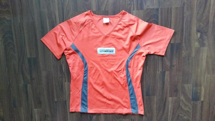 Shamp sportshirt oranje, Kleding | Dames, Sportkleding, Zo goed als nieuw, Fitness of Aerobics, Maat 38/40 (M), Oranje, Ophalen of Verzenden