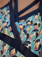 King Louie 👗vintage crossback zomerjurk maat S, Blauw, Ophalen of Verzenden, King Louie, Maat 36 (S)