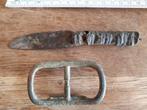Mes en Buckel, 17e / 18e eeuw, Antiek en Kunst, Antiek | Gereedschap en Instrumenten, Ophalen of Verzenden