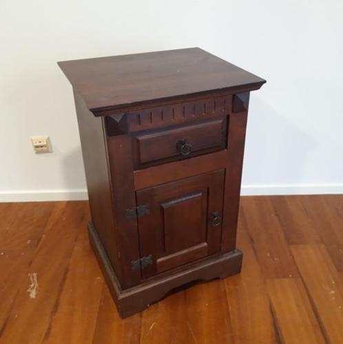 Ladekast nachtkastje hal bruin hout 51 x 43 x 76 cm, Huis en Inrichting, Kasten | Ladekasten, Gebruikt, Minder dan 100 cm, 50 tot 100 cm