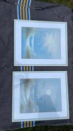 2 schilderijen zee zicht, Ophalen of Verzenden, Zo goed als nieuw, Schilderij, 50 tot 75 cm
