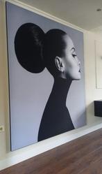 Black White FashionTextielframe 180x210 cm + aluminiumframe, Ophalen, Nieuw, 125 cm of meer, Schilderij