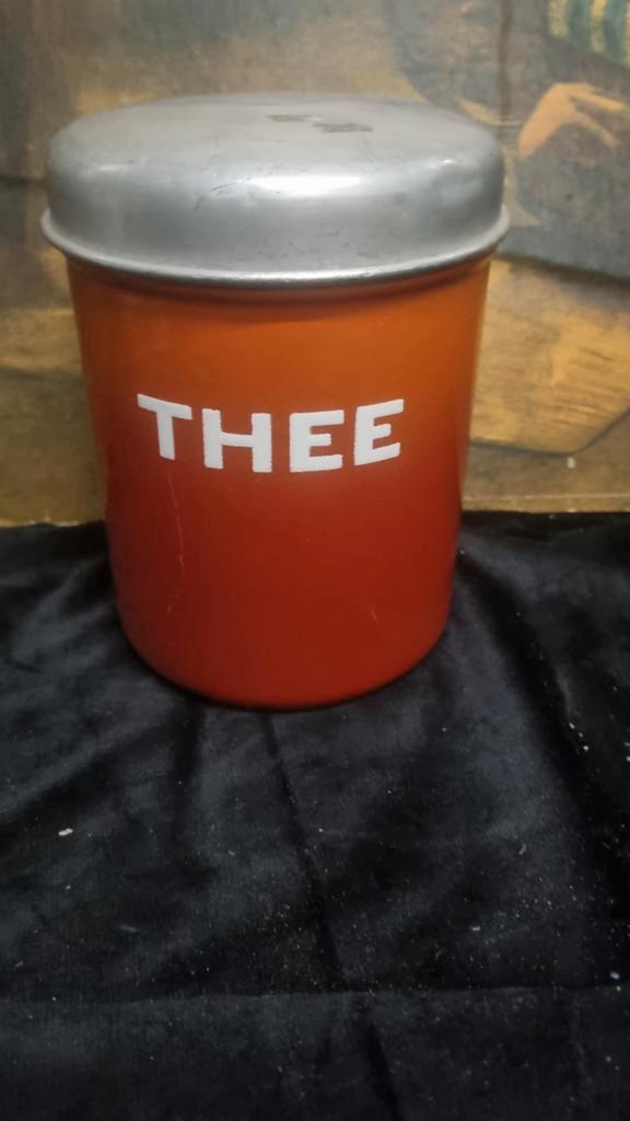 Vintage Emaille Theebus, Antiek en Kunst, Antiek | Emaille, Ophalen of Verzenden