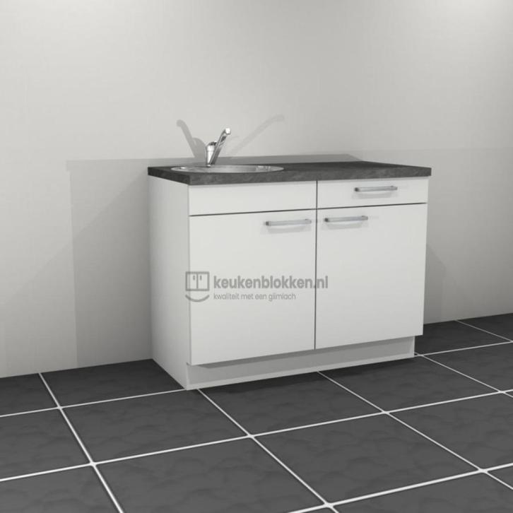 Nieuw keukenblok 1.20m spoelbak links, op voorraad !!, Huis en Inrichting, Keuken | Keukenelementen, Nieuw, Minder dan 100 cm