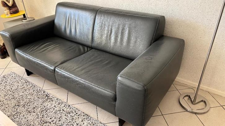 Heel mooie leren bank, Huis en Inrichting, Banken | Bankstellen, Zo goed als nieuw, Rechte bank, 150 tot 200 cm, 75 tot 100 cm