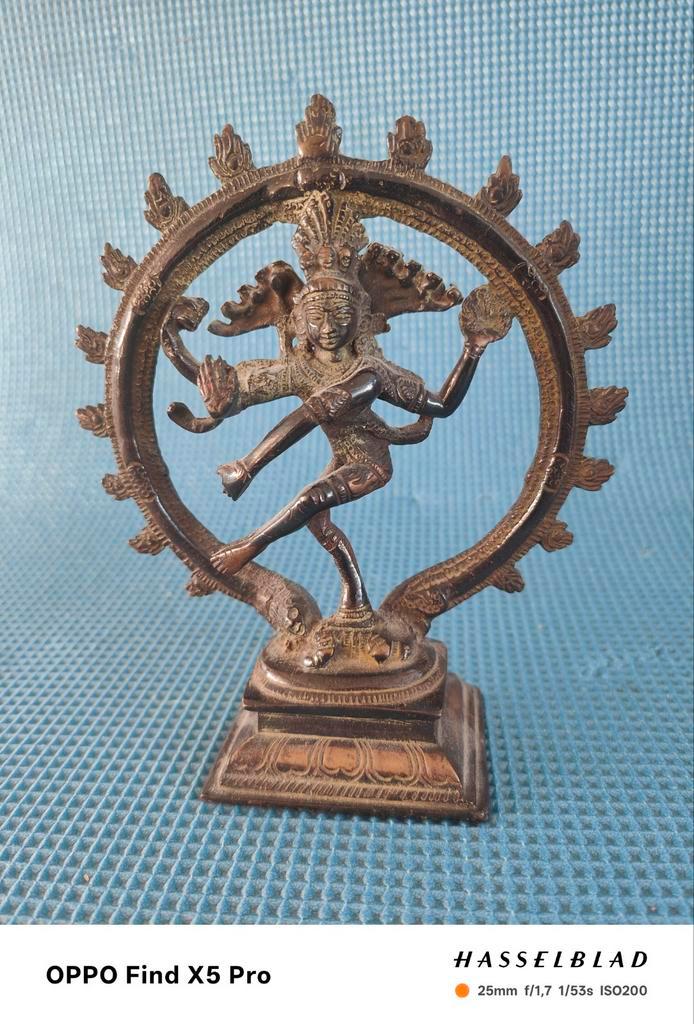 Antieke Nataraja Bronzen Beeld, Antiek en Kunst, Kunst | Niet-Westerse kunst, Ophalen of Verzenden