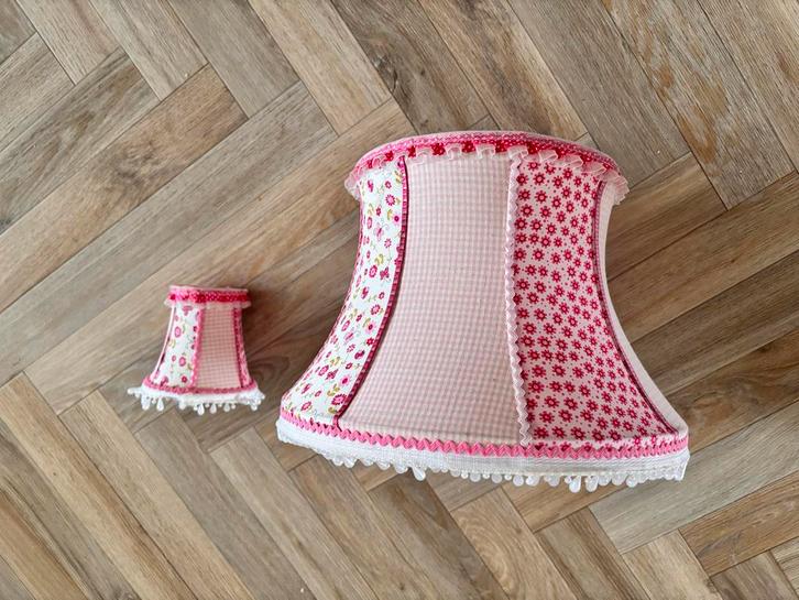 Lampenkappen Meisjeskamer - Set van 2, Huis en Inrichting, Lampen | Lampenkappen, Zo goed als nieuw, Minder dan 25 cm, Overige vormen