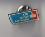 KWF Kankerbestrijding pin, Verzamelen, Gebruikt, Niet vindbaar, Niet vindbaar, Speldje of Pin