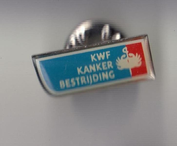 KWF Kankerbestrijding pin, Verzamelen, Speldjes, Pins en Buttons, Gebruikt, Speldje of Pin, Overige onderwerpen, Ophalen of Verzenden