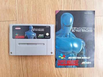 Rise of Robots met handleiding voor de Super Nintendo (SNES) beschikbaar voor biedingen
