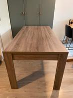 Eettafel (6-8 personen) grijs ijken motief, Huis en Inrichting, Ophalen