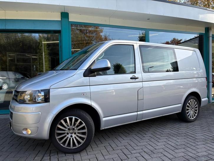 Volkswagen TRANSPORTER 2.0 TDI 140pk DC 5-Pers Airco, Navi,, Auto's, Bestelauto's, Bedrijf, ABS, Airbags, Airconditioning, Centrale vergrendeling