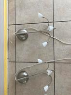 Plafondlamp met 2 Wandlampen - Complete Set, Huis en Inrichting, Lampen | Plafondlampen, Ophalen, Gebruikt, Metaal