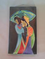 Wand Tegel Geisha, Antiek en Kunst, Ophalen of Verzenden