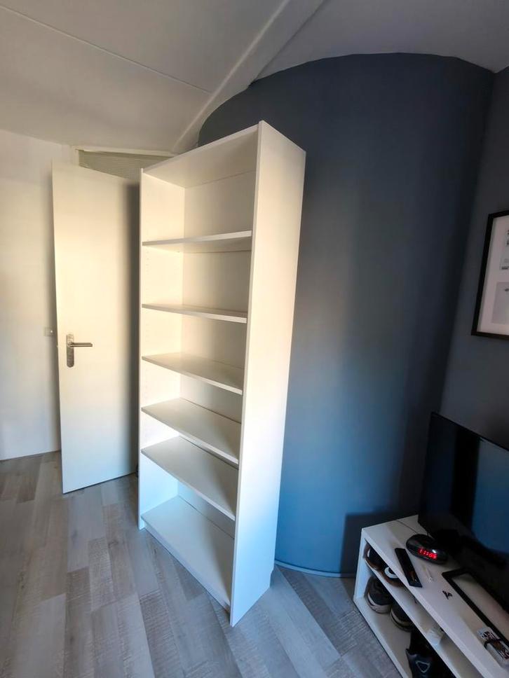 Ikea Billy Boekenkast - Wit, Huis en Inrichting, Kasten | Boekenkasten, Gebruikt, 50 tot 100 cm, 200 cm of meer, 25 tot 50 cm