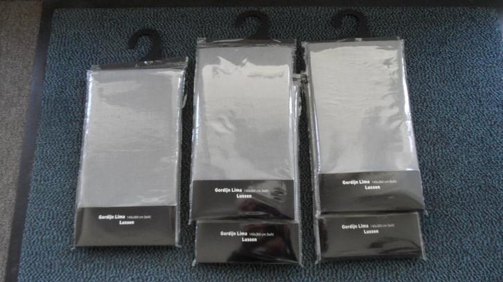 Nieuwe gordijnen, 5 stuks, Huis en Inrichting, Stoffering | Gordijnen en Lamellen, Nieuw, 200 cm of meer, 200 cm of meer, Ophalen of Verzenden