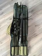 Karperset 2 hengels, 2 molens en 1 vismat, Ophalen, Zo goed als nieuw, Complete set