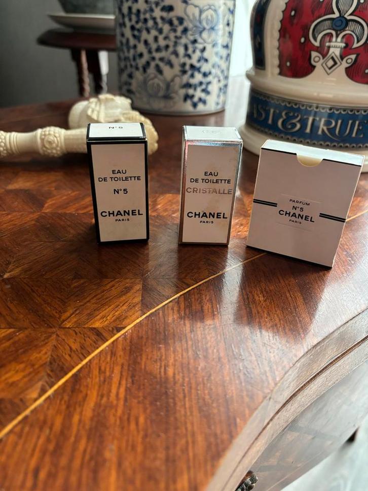 Chanel Miniatuur Parfum Set - Vintage Verzameling 3 flesjes, Sieraden, Tassen en Uiterlijk, Uiterlijk | Parfum, Zo goed als nieuw