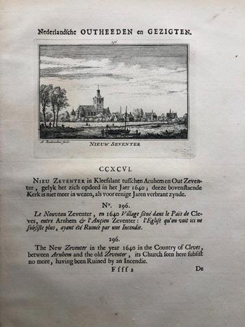 296 / Nieuw Seventer Kopergravure 1733 beschikbaar voor biedingen